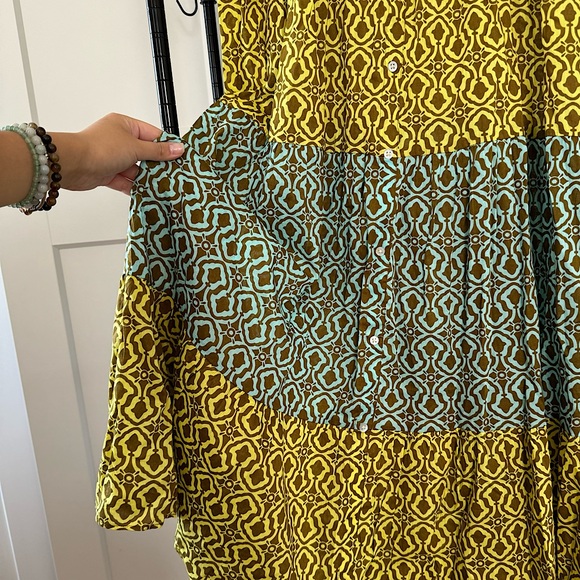 ZARA Flowy Patchwork Sleeveless Dress Size S NWT - Picture 4 of 6